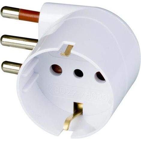 ROSI Adattatore Schuko Unika Bianco RS78029