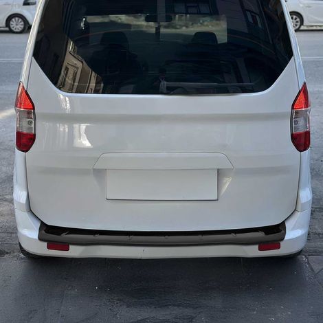OMAC Protection seuil Coffre Pare-Chocs Arriére Compatible avec Ford Tourneo Courier 2014-2023 Noir ABS (1/5)