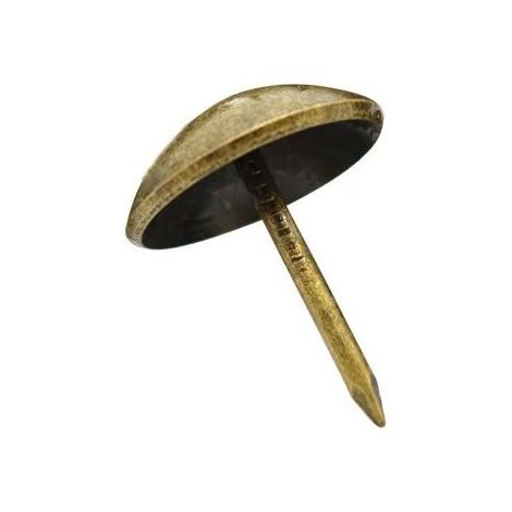 GDHZS- 200 Pièces Clous de Tapissier, Clous Ameublement Décoratifs, Punaises de Tapisserie, Clous de Meubles en Laiton Antique pour Fauteuil Canapé Meuble Objets en Bois - 11x17 mm (1/5)