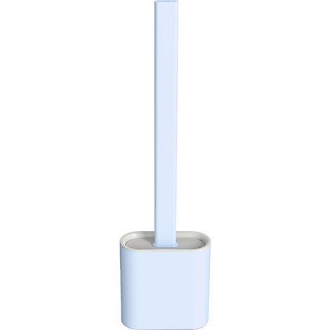 Loo Brush Toilet Brush Set, Compact Household Toilet Cleaning Tool, TPR Bristles Deep Cleaning Will not Harm the Toilet Surface (long Handle) Floor style ( Color : Blue ) (1/5)