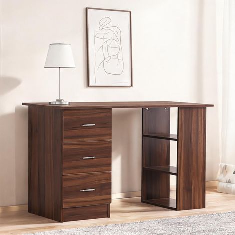 Bureau noyer en bois 120 x 49 x 72 cm (1/5)