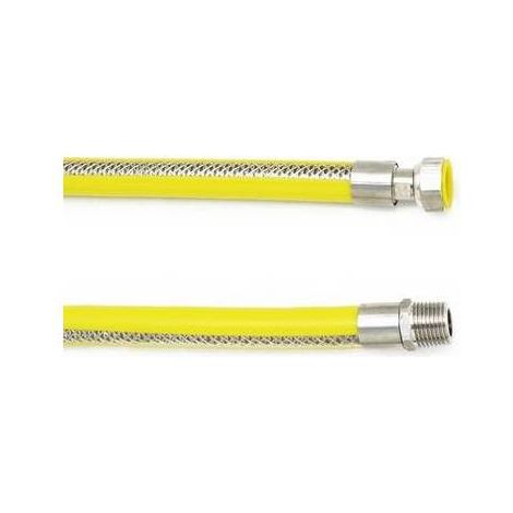 TUBO FLESSIBILE IN ACCIAIO MF PER GAS Misura: cm 50