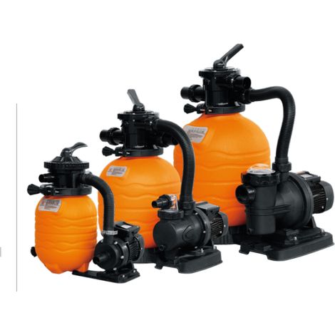 Elettropompa 0,5 HP Monofase + filtro a sabbia 10 m3/h