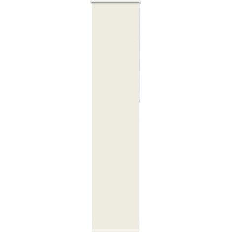 Verdunkelungsrollo Cremeweiß 60x230cm Stoffbreite 55,7 cm