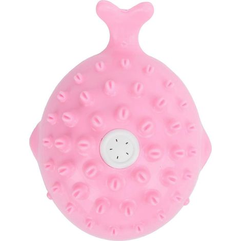 Jouet pour chien avec jet d'eau, interactif et durable à mâcher, pour le nettoyage des dents molaires, flottant et idéal pour nager (rose) (1/2)