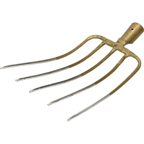 KOTARBAU Fourche à foin 5 dents Fourchette à foin Fourchette de jardin Fourche à fumier Fourche de jardin Fourche à bêche Fourche pour jardin Fourche pour jardin et agriculture
