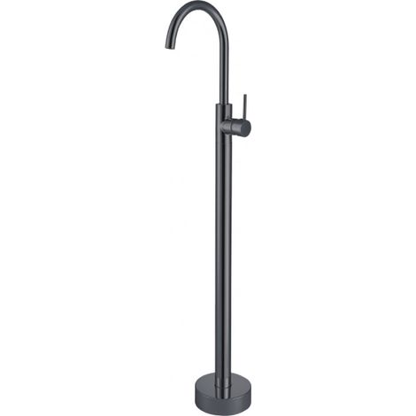 Grifo sobre SUELO monomando para bañera/lavabo CALGARY 120 negro mate (1/5)