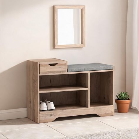 SunJet Console, table console, Banc à chaussures 3 compartiments - Réf. CGIY0MLEIR3E (1/5)