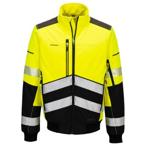 Chaqueta Bomber Softshell de alta visibilidad EV4 (3 l) PORTWEST EV468 XL Amarillo/Negro