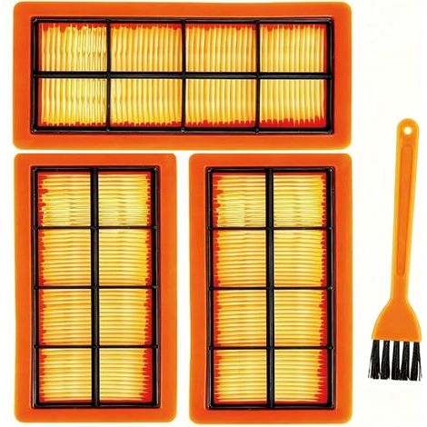 3 filtres plissés plats KFI 7420, pièces de rechange pour aspirateurs à cendres et à poussière, compatibles avec les modèles Kärcher AD2, AD3, AD4, AD3.000 et AD3.200, référence 6.415-953.0 (1/5)