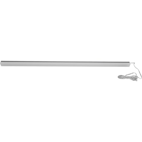 Lampe LED sous-meuble, longue bande de 18mm, lumière en bois stratifié pour bibliothèque et placard, chaude, DC12V (1/5)