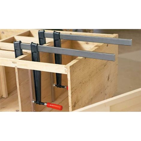 Sargento de grande Alcance TGNT, capacidad de fijación : 800 mm, Alcance 400 mm, corredera 45 x 12 mm (1/3)