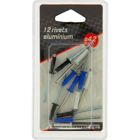 12 Rivets alu diam 4.2mm (1/2)