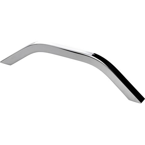 Hettich Möbelgriff Aluminium silber verchromt 7,8 x 146 x 32 mm - 1 Stück Möbelgriff
