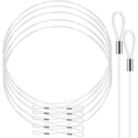 Cordons de suspension transparents en nylon Toddmomy, lot 12 avec (1/5)