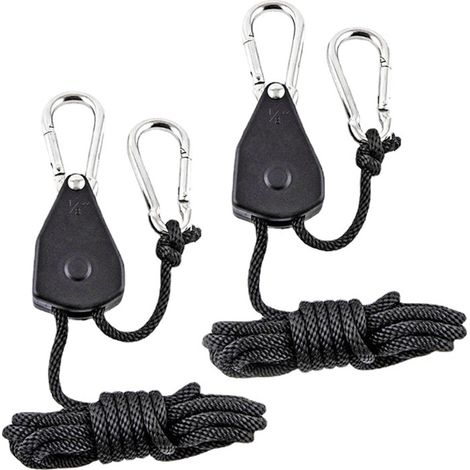 Corde élastique pour tente, corde de tente avec poulie métallique (1/5)