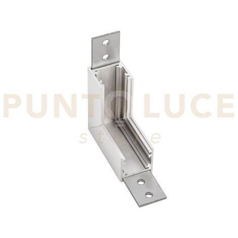 GBIGS10 ANGOLO MECCANICO 90° PER INSTALLAZZIONE SOFFITTO-PARETE PER SISTEMA BINARIO DA SUPERFICIE BIANCO