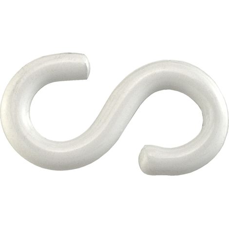 Ganci a "S" aperti plastificati 3,8x25 mm. - 4 pz.