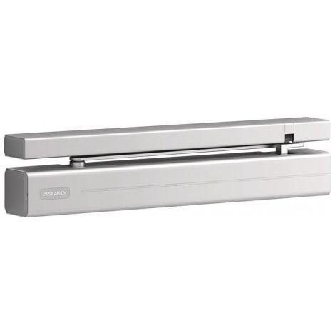 Ensemble de ferme-porte sur rail de guidage DC 700 CM/ G-150 argenté EN 3-6 Installation normale côté charnières