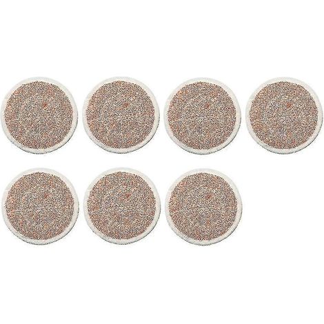 AURA Lot de 7 lingettes et éponges pour balai à franges tout-en-un pour sols durs, compatible avec les séries S7000, S7001, T2, T21 et U6002. (1/5)