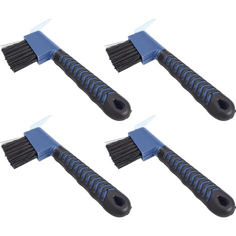Lot de 4 brosses pour pic de sabot de cheval, avec poignée confortable, fournitures équestres pour le nettoyage (1/5)