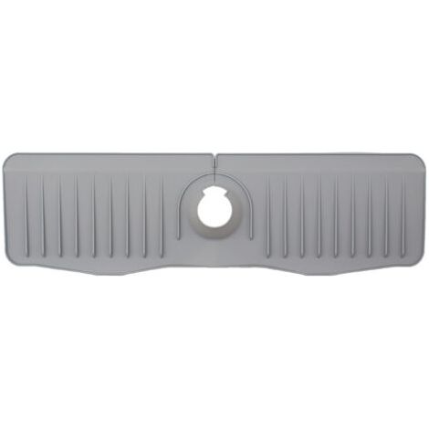 Joint de Robinet en Silicone Épais Gris - Anti-Éclaboussures pour Lavabo et Toilette (1/3)