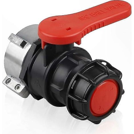 Adaptateur pour citerne IBC, vanne à tournant DN50 (75mm), compatible systèmes conteneurs IBC (1/5)