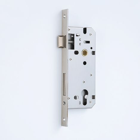 BRAVIX Serrure à mortaise à cadre tubulaire étroit Cubst de 85 mm, serrure à mortaise de 23 mm, serrure de porte en acier pour portail de jardin (1/5)