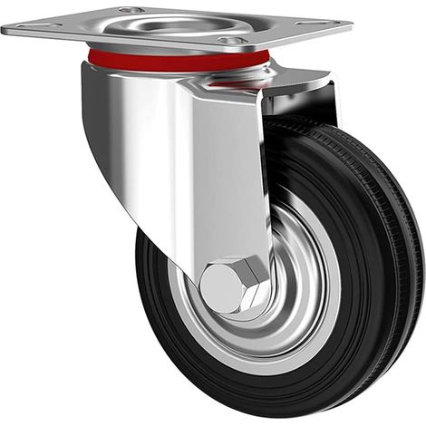 Kippen 1601DX - Ruota Industriale con Piastra Girevole. Diametro 150 mm. (1/5)