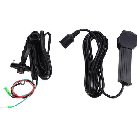 Télécommande de treuil portable 12 V avec câble de 2,7 m (9 pi), électrique, manuelle et étanche pour VTT et UTV. (1/5)