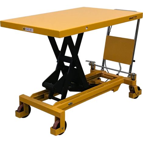 qteck Scherenhubtisch SHT-Serie PU/Single mit Plattform 1200x800mm und 1500kg Hubkraft
