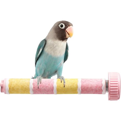 Perch for bird cage, sharpening stone for parrots, parrots, cockatiels, conures and other small birds (1/5)