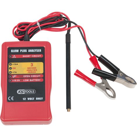 Kstools – Contrôleur de bougies de préchauffage 12V – Longueur câble 1280mm avec pinces – Affichage LED – Compatible moteurs diesel (1/4)