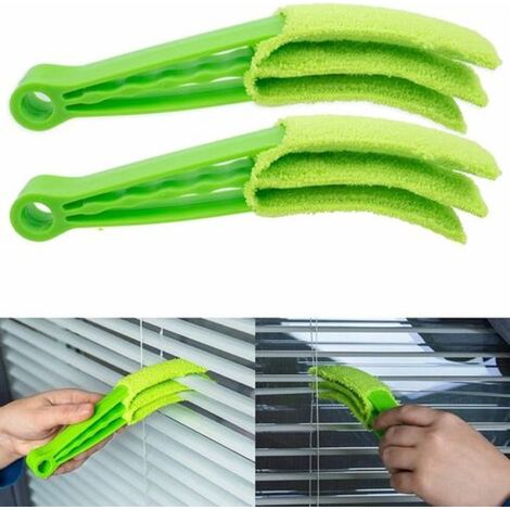 Brosse de nettoyage pour stores, lot de 2 brosses compactes pour lamelles de volet et persiennes, nettoyage ménager (1/5)
