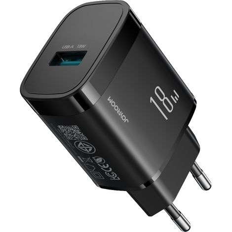 Cargador de pared USB-A de 18 W - Negro (1/2)
