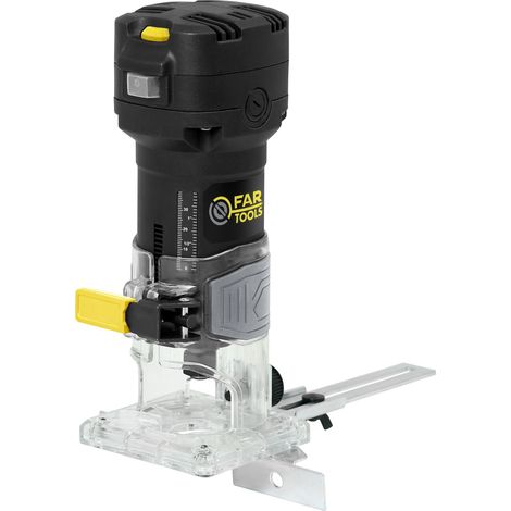 Fartools – Affleureuse 850W – Mandrin 6/8mm – Vitesse variable 10000-30000 trs/min – Capacité de coupe 40mm dans le bois