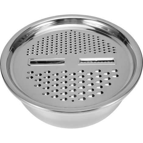 Küchenreibe-Set, Schüssel, Multifunktions-Edelstahl-Abtropfbecken-Set, Reiswaschsieb (1/5)