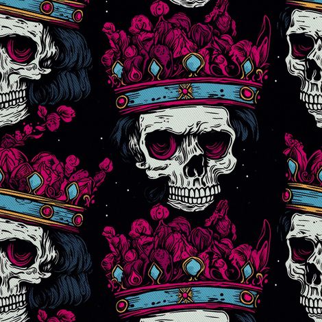 Tela decorativa para exteriores Oxford - Motivo de calavera I DX4230 (1/5)