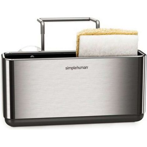Simplehuman Accessoires de cuisine - Porte-éponge, inox brossé KT1134