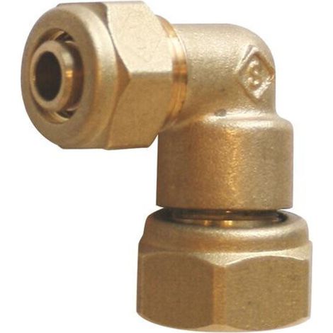 COUDE A COMPRESSION LAITON ECROU TOURNANT