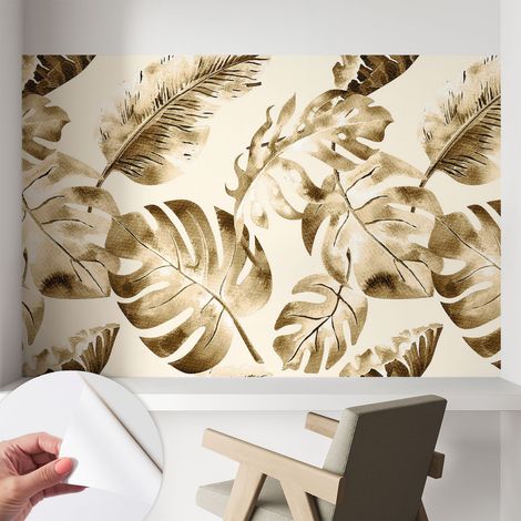 Carta da parati autoadesiva - impermeabile - murale da parete - decorazione murale - Flora esotica 104x70 cm (1/5)