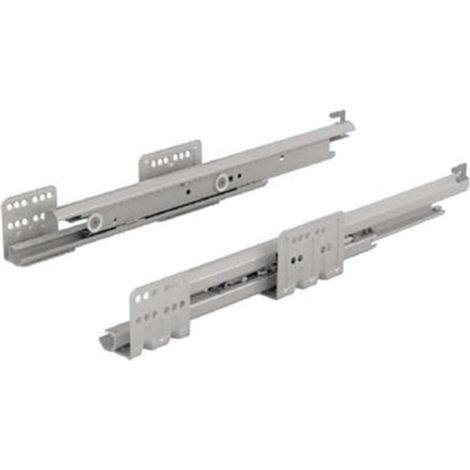 Coulisse à billes ACTRO avec Silent System et Push to Open pour tiroir double paroi ARCITECH longueur 650 mm charge 80 kg - HETTICH