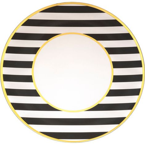 Lot de 12 assiettes de présentation RAYURES (1/5)