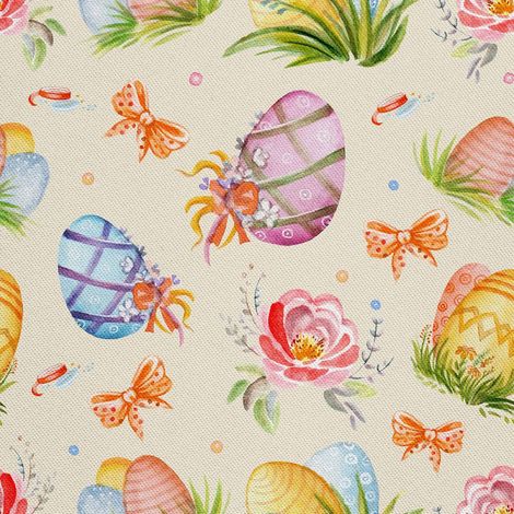 Tela decorativa para exteriores Oxford - Motivo de huevo de Pascua I DX300 (1/5)