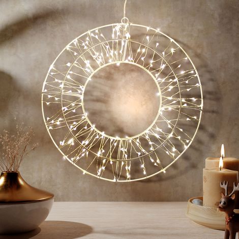 LED Deko Kranz DIA 30cm Aussen-MLK150 (1/5)