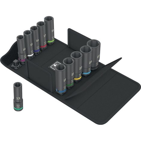 Jeu de douilles à chocs 8790 C Impaktor Deep Set 1 11 pièces 1/2 pouce de long, 6 pans