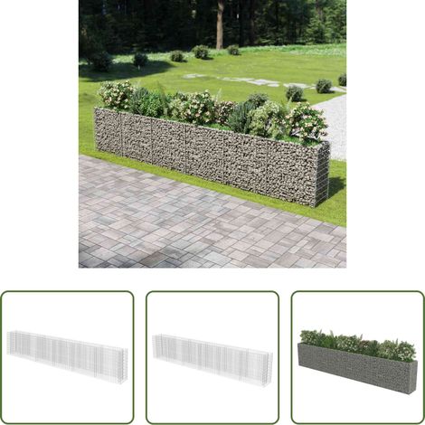 Jardinière - Lit surélevé à gabion Acier galvanisé 540x50x100 cm (1/5)
