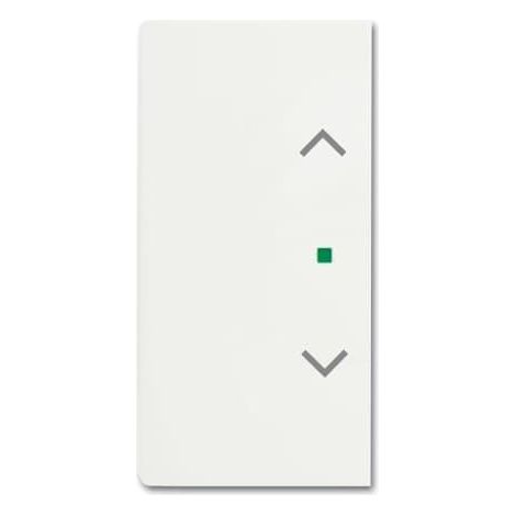 Enjoliveur 1/2 Touche D/G 1 Led 1 Picto Store Futur Blanc Mat 2CKA006220A0608 ABB BJE520442