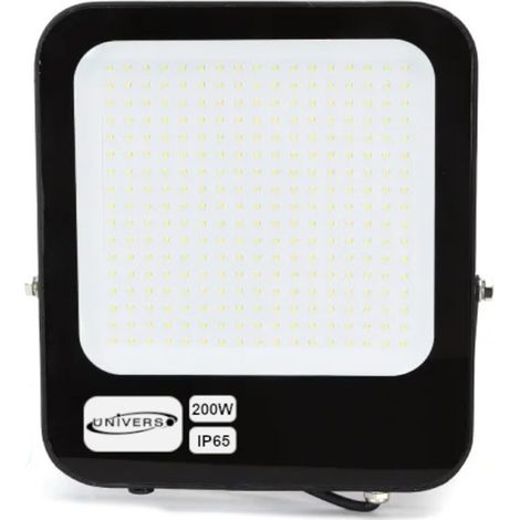Faro led ultra slim 200 watt sottile proiettore per esterno ip65 staffa orientabile luce fredda 6500k calda 3000k naturale 4000k (1/5)
