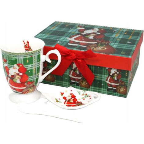 Mug de Noël AVEC gobelet à bec et cuillère dans une boîte cadeau (1/5)
